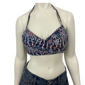 Sundazed Womens Simone Bra-Sized Bikini Halter Top Padded Push-Up Underwire 32DD